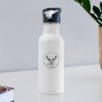 Thermoflasche mit hirschlogo vollzeitvanlife aus dem merchshop