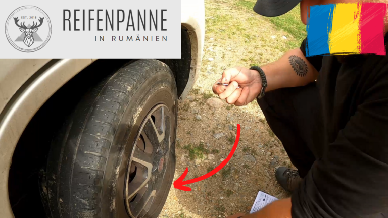 Eine Reifenpanne im Vanlife in Rumaenien