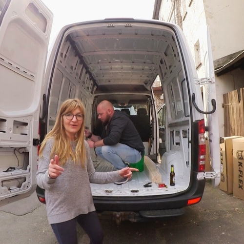 Alex und Kathy bauen einen DIY Sprinter Van aus